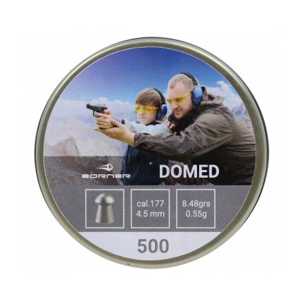 Пули Borner Domed 4,5 мм, 0,55 грамм, 500 штук